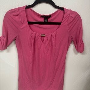 White House Black Market Pink Blouse